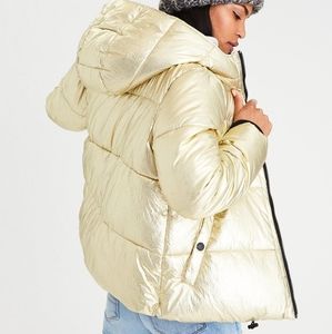 American Eagle Outfitters metallic puffer jacket